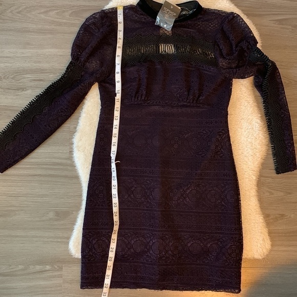 New!! Topshop Petite Lace Embroidered Mini Dress Size 6 - Picture 15 of 17